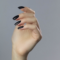 Naturalny lakier klasyczny do paznokci Simple Black - Pure Vegan Nail Lacquer