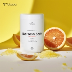 ReFresh Salt Grapefruit Foot&Body Vegan cleansing&refreshing Podotherapy Yokaba 1000 g