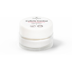 CUTICLE CONTROL o zapachu malinowym REGENERACYJNE MASEŁKO DO SKÓREK Z MASŁEM SHEA I MASŁEM KAKAOWYM 15 g