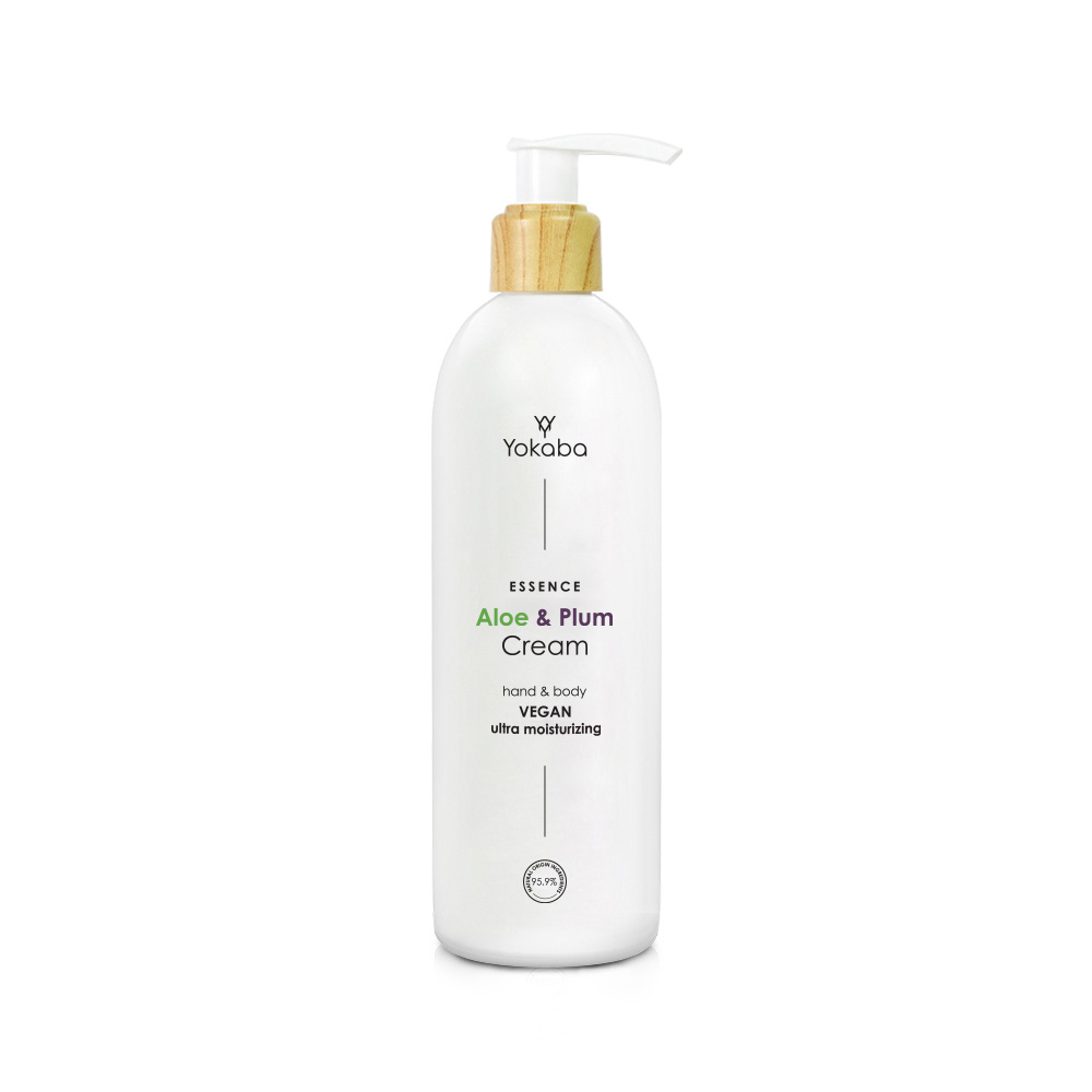 Aloe&Plum Cream hand&body Vegan Ultra Moisturizing Essence Yokaba 240ml