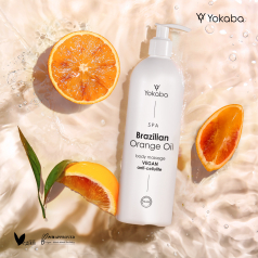 Brazilian Orange SPA Oil Body Massage Vegan Anti-Cellulite Yokaba 500 ml