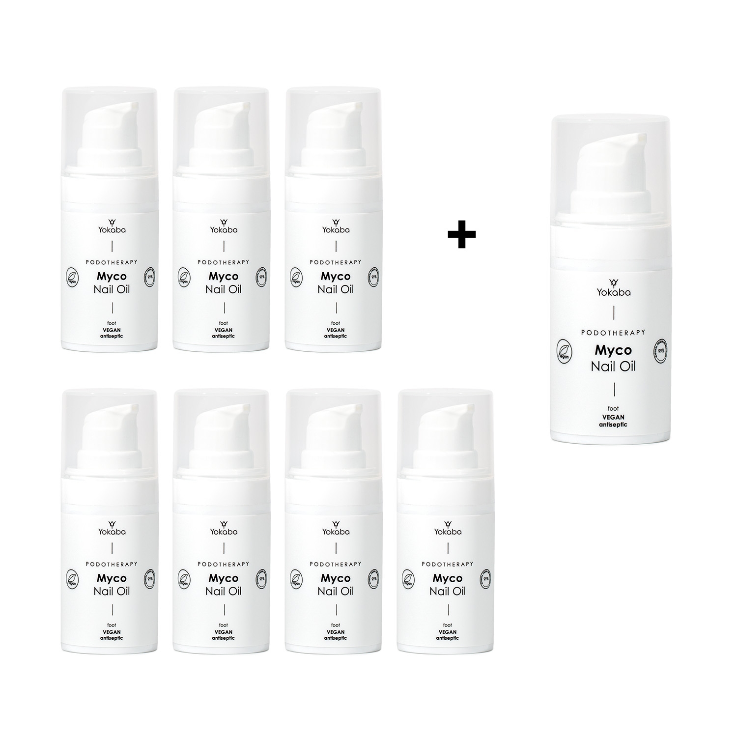 Zestaw 7+1 Myco Nail Oil Podotherapy Yokaba 15 ml