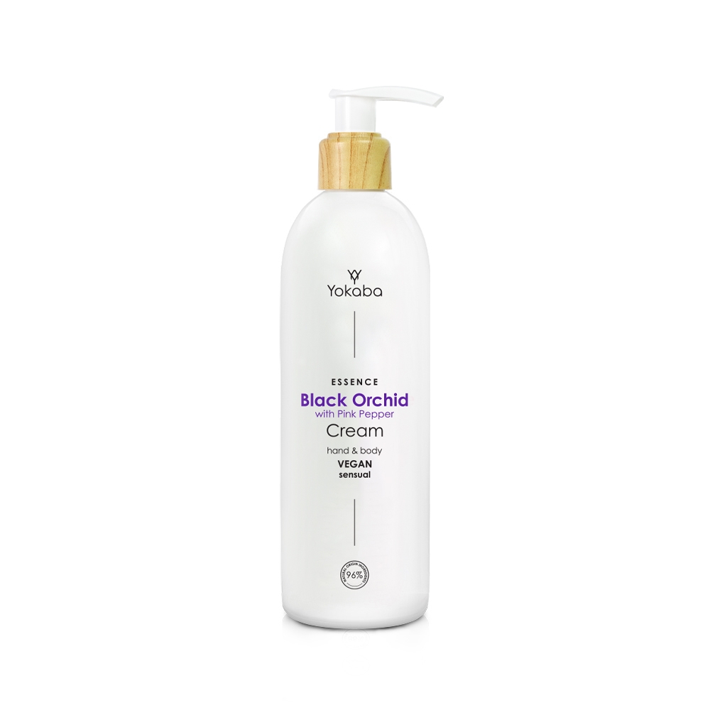 Black Orchid with pink pepper Hand & Body Cream Sensual Essence Yokaba 240 ml