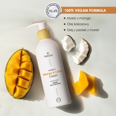 Mango&Coco Cream Hand&Body Vegan Ultra Moisturizing Essence Yokaba 240 ml