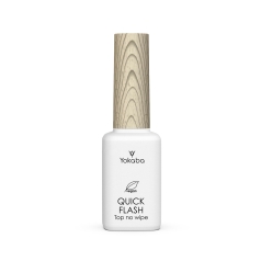 Top hybrydowy QUICK FLASH TOP COAT NO WIPE UV/LED 12 ml