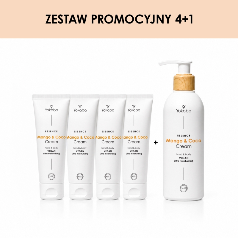 Mango&Coco Cream x4 krem mango 75 ml + 1 krem mango 240 ml