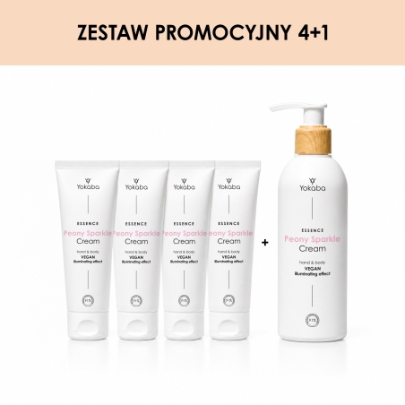 Peony Cream x4 krem peony 75ml + 1 krem peony 230 ml